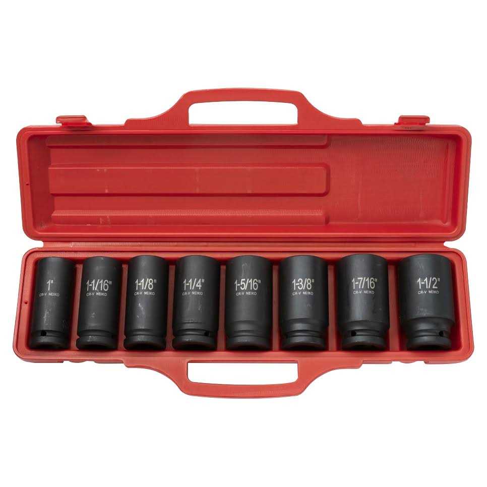 Neiko 02448A 1/2 Drive Master Impact Socket Set - MT - Mrs Treak