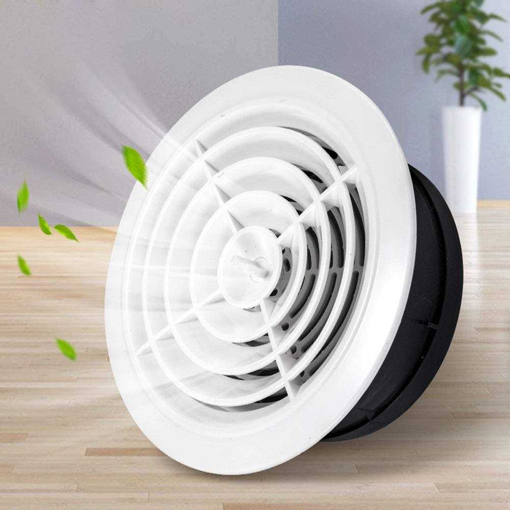 PartsExtra ABS Air Vent Adjustable Round Exhaust Louver Grille Air Ventilation Cover Duct Fan Outlet Vent Soffit Air Vent for House Bathroom - MT - Mrs Treak