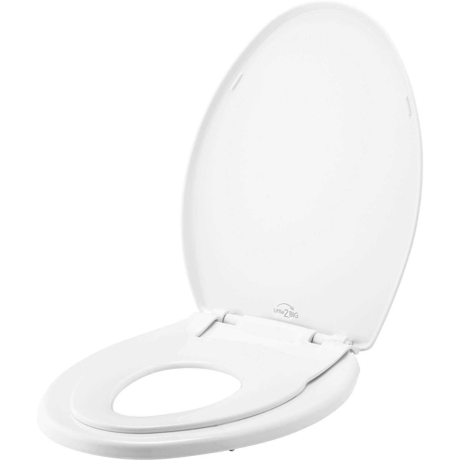 Mayfair Elongated White Molded Wood Toilet Seat - MT - Mrs Treak