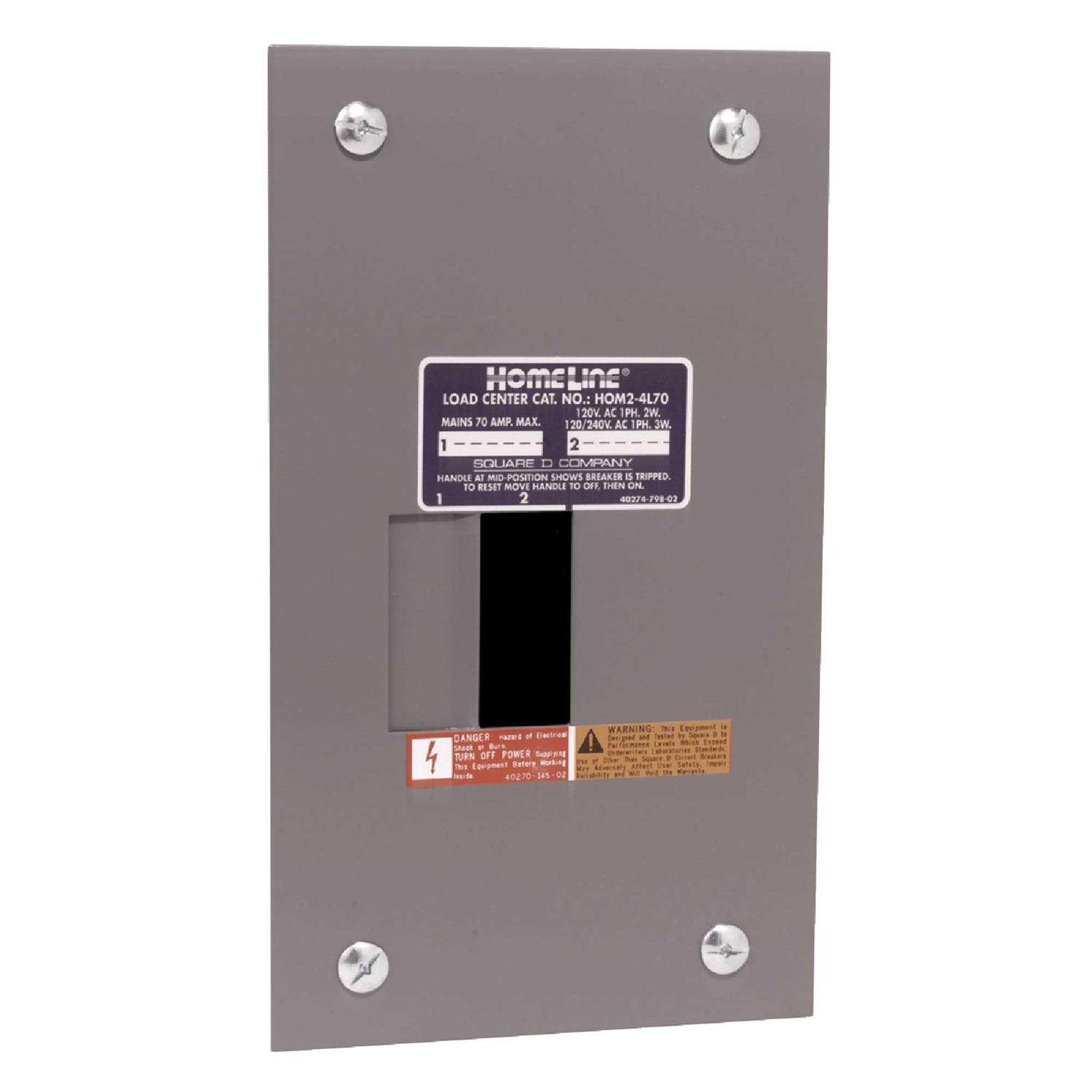 Square D Homeline 70 Amp Main Lug Load Center - MT - Mrs Treak