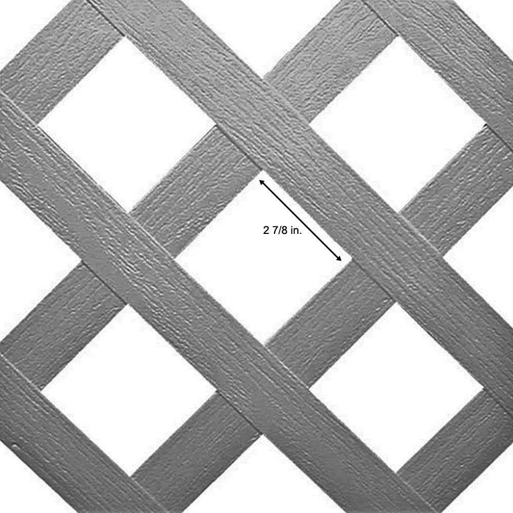 Veranda 4 ft. x 8 ft Garden Vinyl Lattice - MT - Mrs Treak