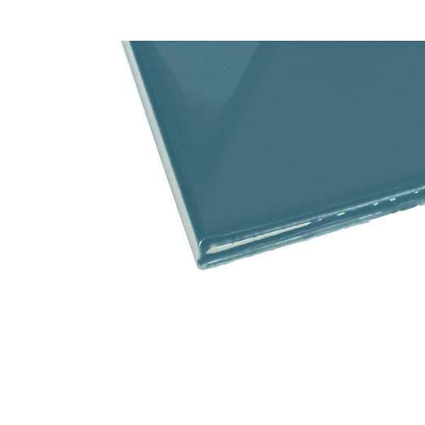 Daltile LuxeCraft Glossy 4-1/4 in. x 12-7/8 in. Glazed Ceramic Wave Crest Wall Tile - MT - Mrs Treak