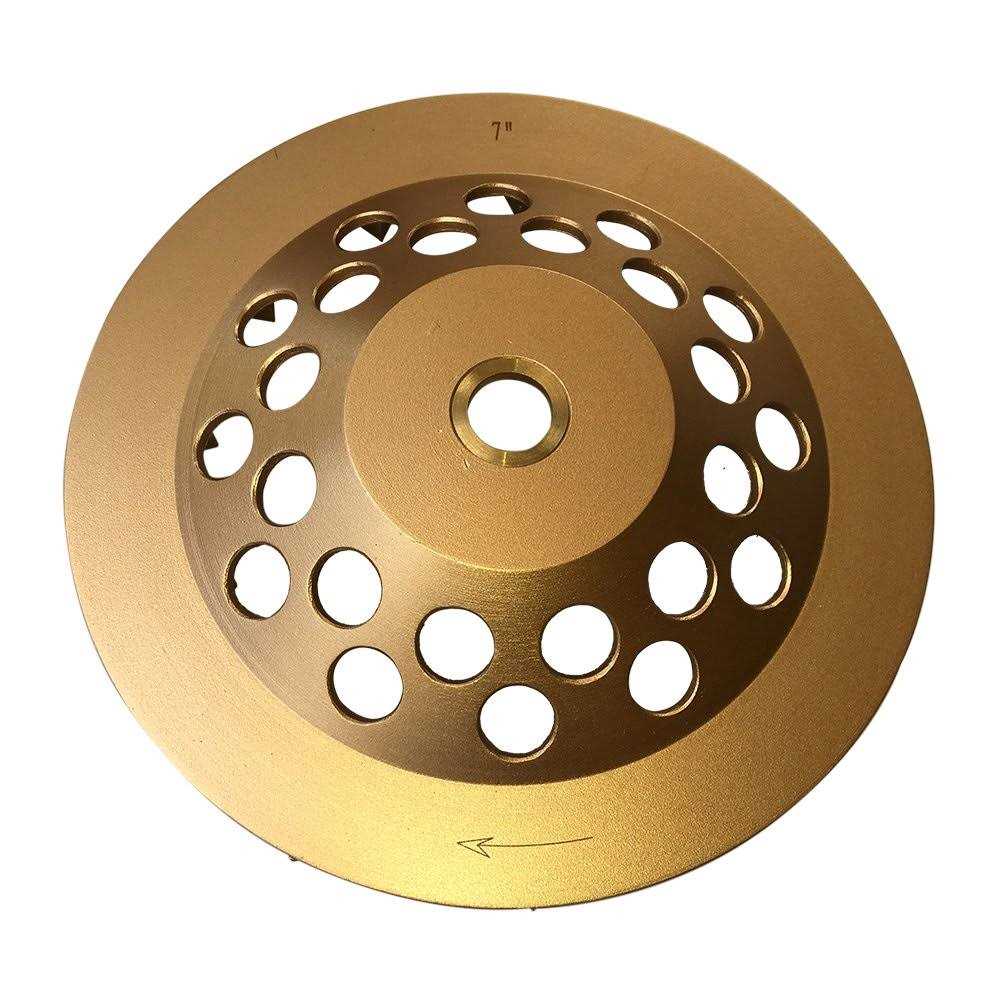 EDiamondTools 7 Diamond Grinding Wheels for Concrete or Masonry 12 Turbo Segments - MT - Mrs Treak