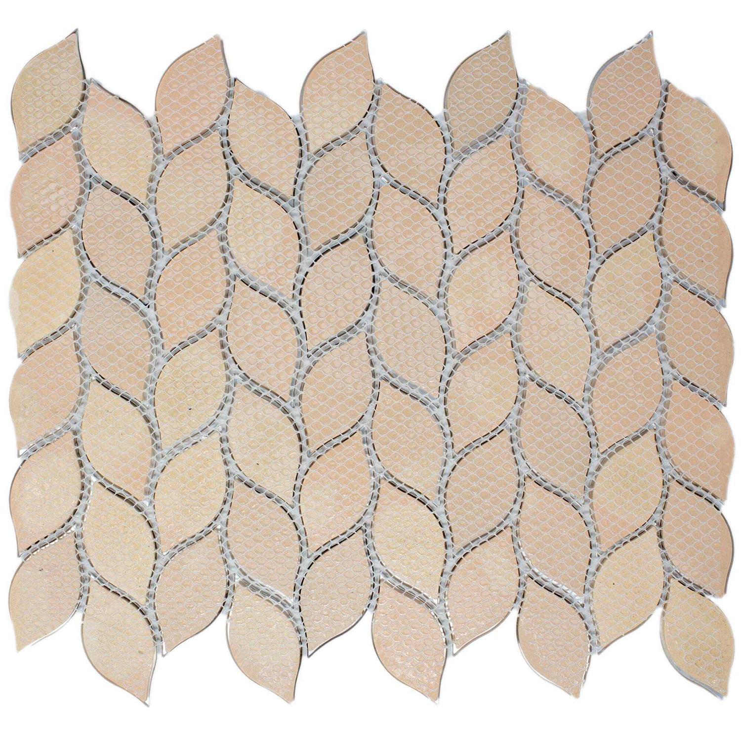 MOLOVO Porcetile Soft Blue 11.82 in. x 11.82 in. Squares Matte Porcelain Mosaic Wall and Floor Tile - MT - Mrs Treak