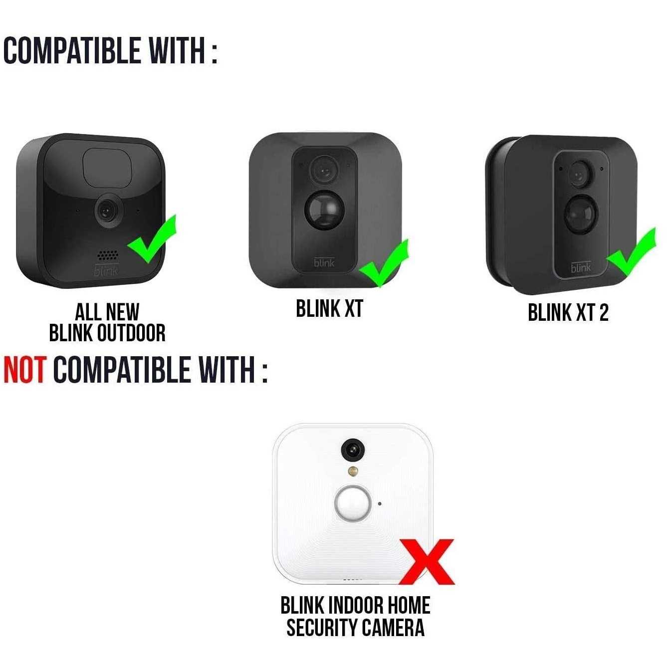 Wasserstein Solar Panel with Internal Battery Compatible with Blink Outdoor, Blink XT and Blink XT2 Outdoor Camera - MT - Mrs Treak