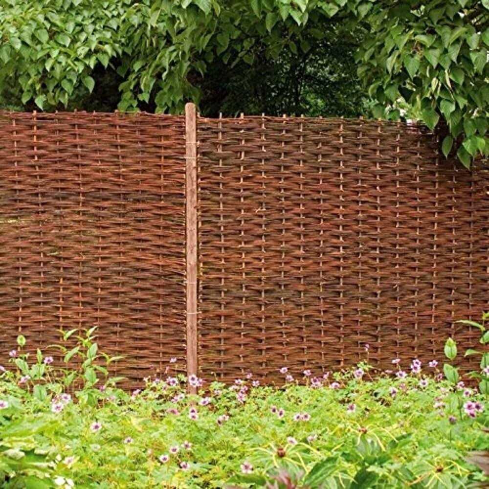 Woven Hurdle Wood Fence Panel MGP - MT - Mrs Treak