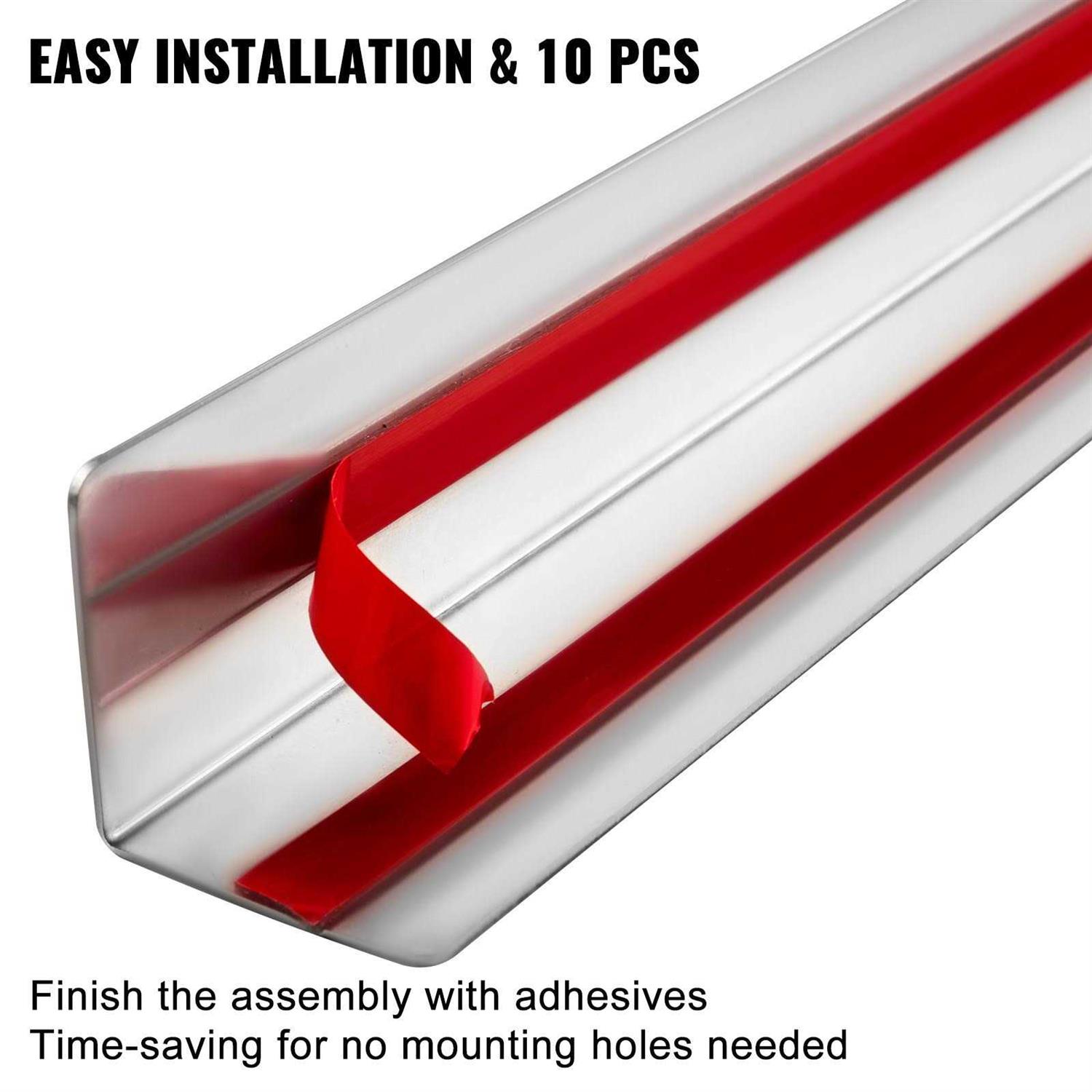 VEVOR Stainless Steel Corner Guards 48 inch Metal Wall Corner Protector Pack Corner Guards 20 Ga 304 Stainless Corner Guard - MT - Mrs Treak