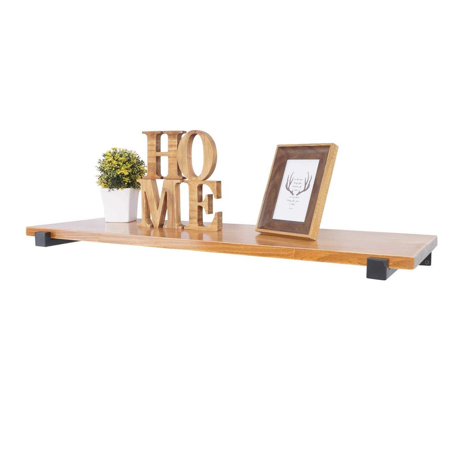 EZYDECOR 6 Shelf Brackets Wall Mounted Industrial Metal Shelving Lip - MT - Mrs Treak