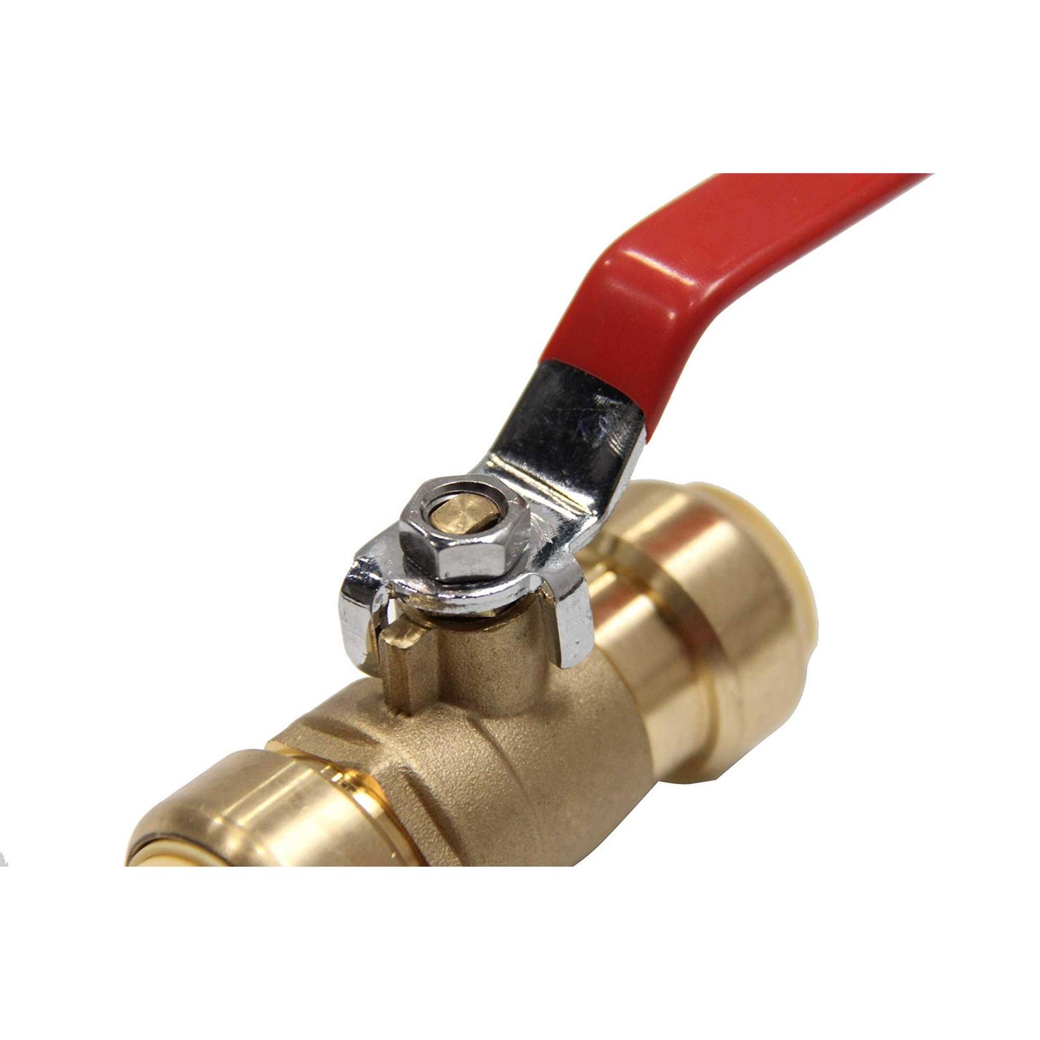 EFIELD Pex-a 1/4 Turn Angle Stop Valve 3/8 OD Compression x 1/2 Expansion - MT - Mrs Treak
