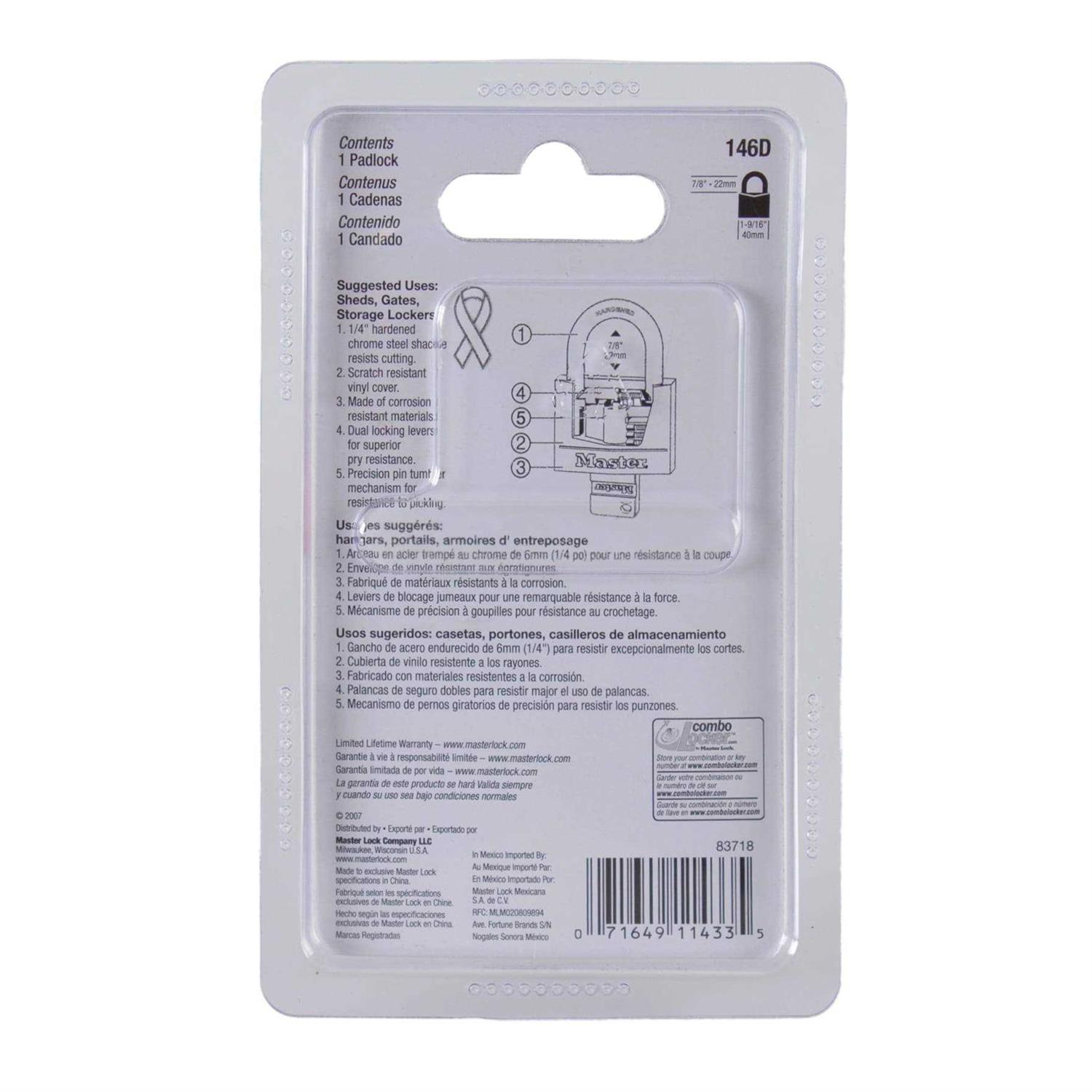 Master Lock 120Q Brass Padlock - MT - Mrs Treak