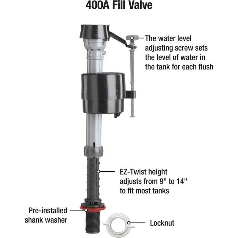 Fluidmaster 703AP4 Flapperless Fill Valve - MT - Mrs Treak