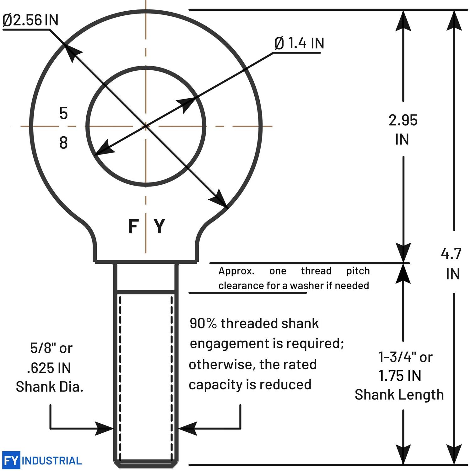 Lift-All Tow Strap L 20 ft TS2802DX20 - MT - Mrs Treak