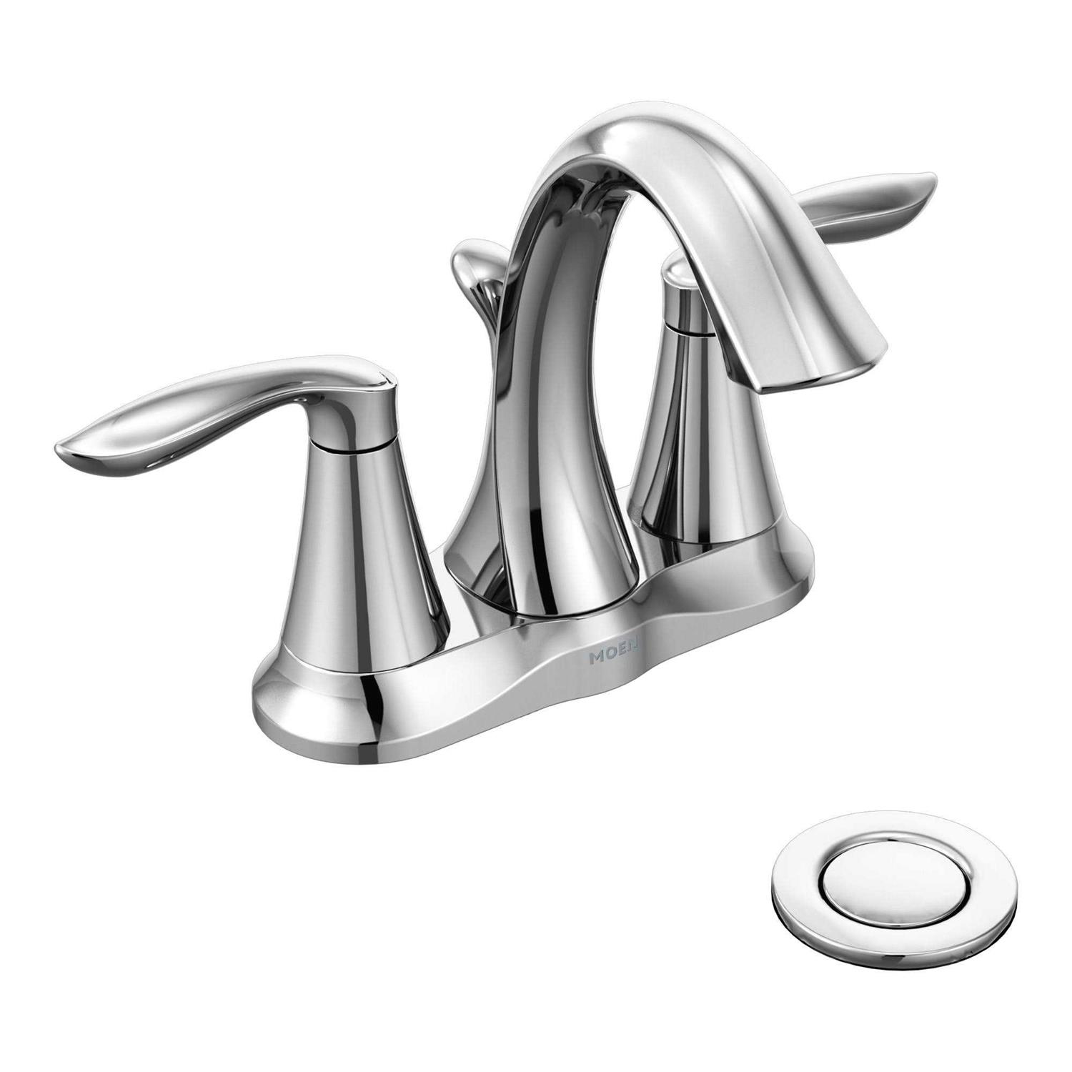 Moen 6610BN Brantford Brushed Nickel Two-Handle Bathroom Faucet - MT - Mrs Treak