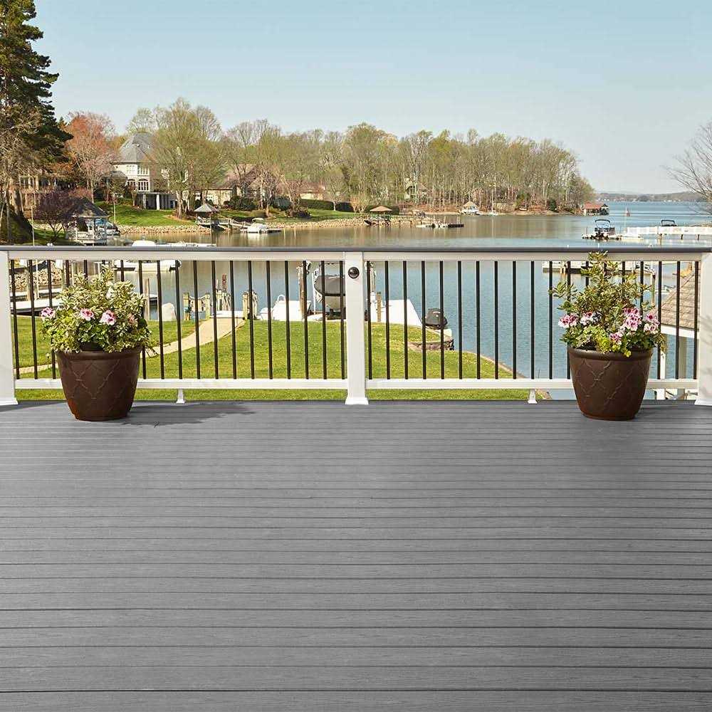 Trex Enhance Basics 1-in x 6-in x 8-ft Clam Shell Square Composite Deck Board CSE92000 - MT - Mrs Treak