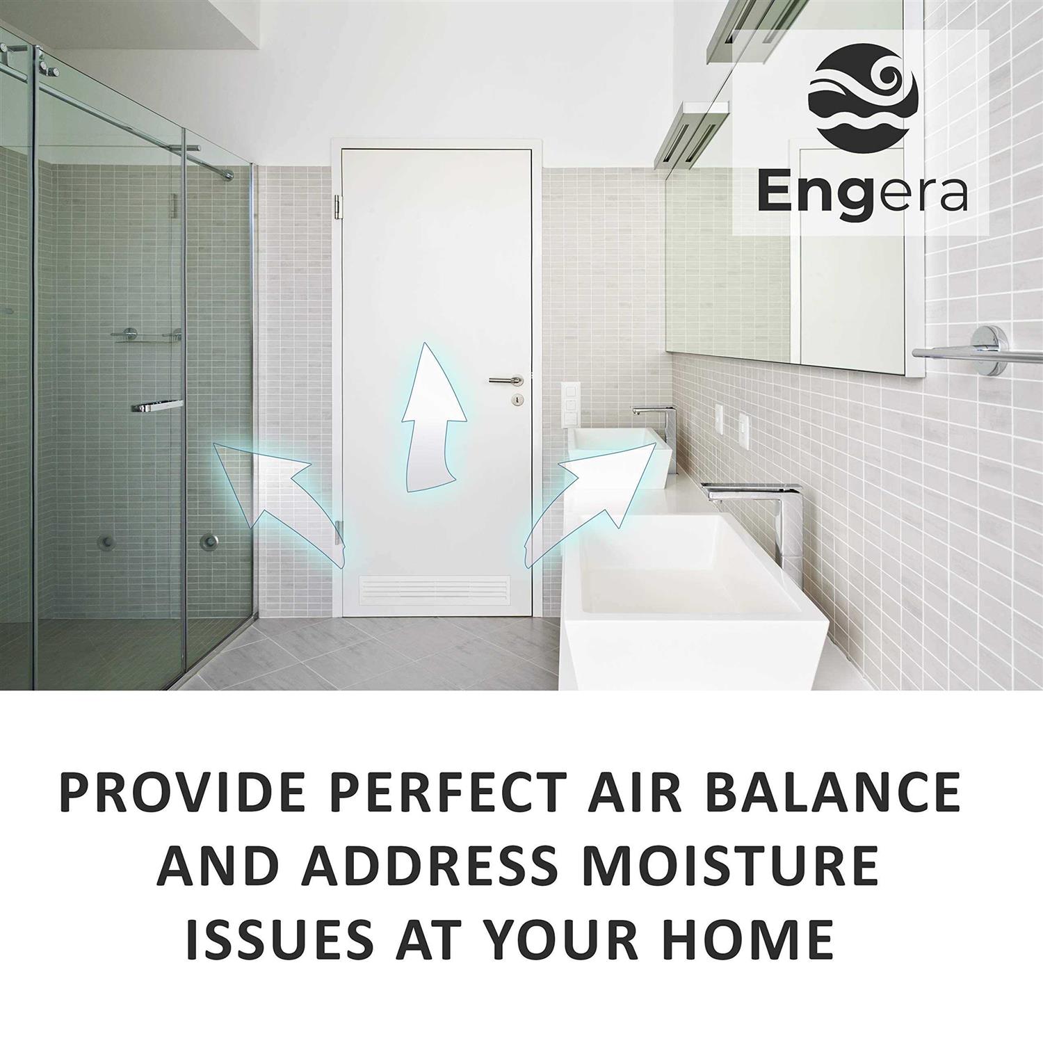 Engera Adjustable Double Deflection HVAC Air Register-Supply Air Diffuser Air Vent Register-Heating/AC Vent Cover-Wall Register 14x6Duct - MT - Mrs Treak