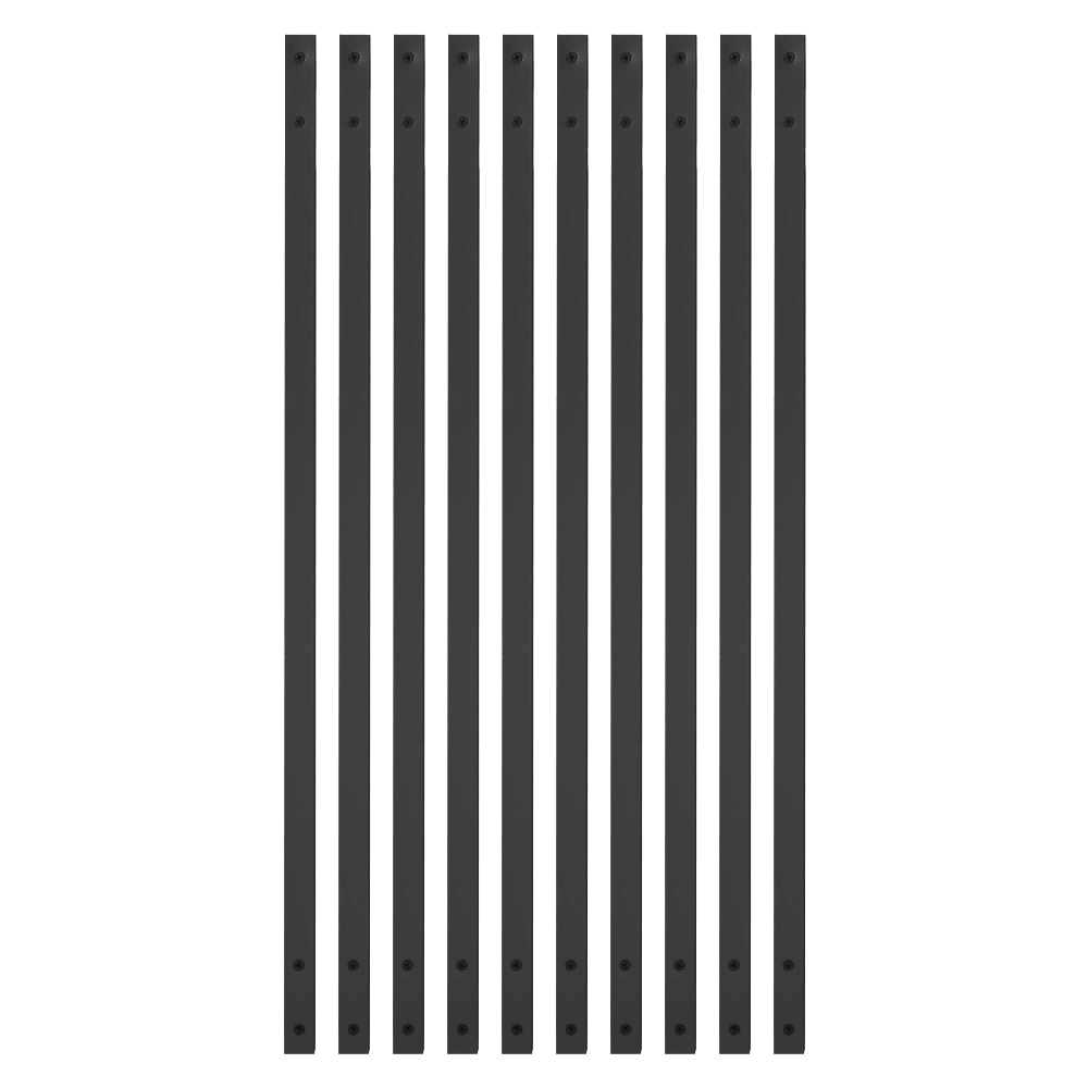 Deckorators 3/4-in x 3/4-in x 26-in Black Aluminum Deck Baluster - MT - Mrs Treak