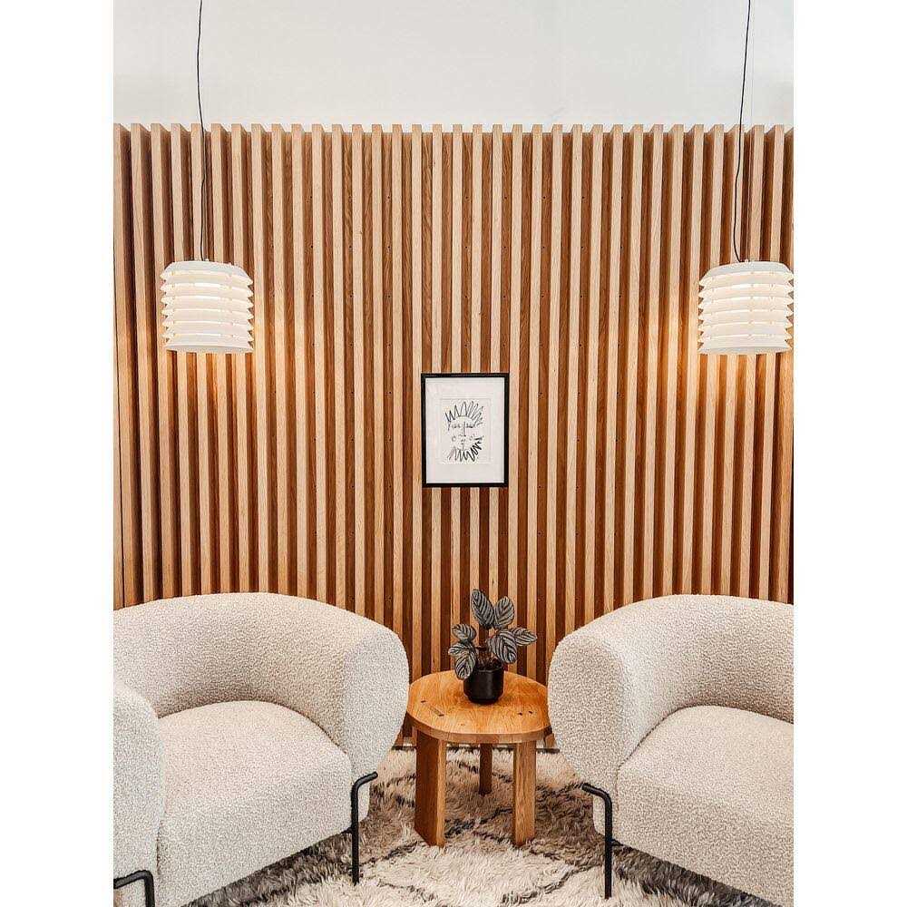 Ejoy 106 in. x 6 in x 0.5 in. Solid Wood Wall 7 Grid Cladding Siding Board - MT - Mrs Treak