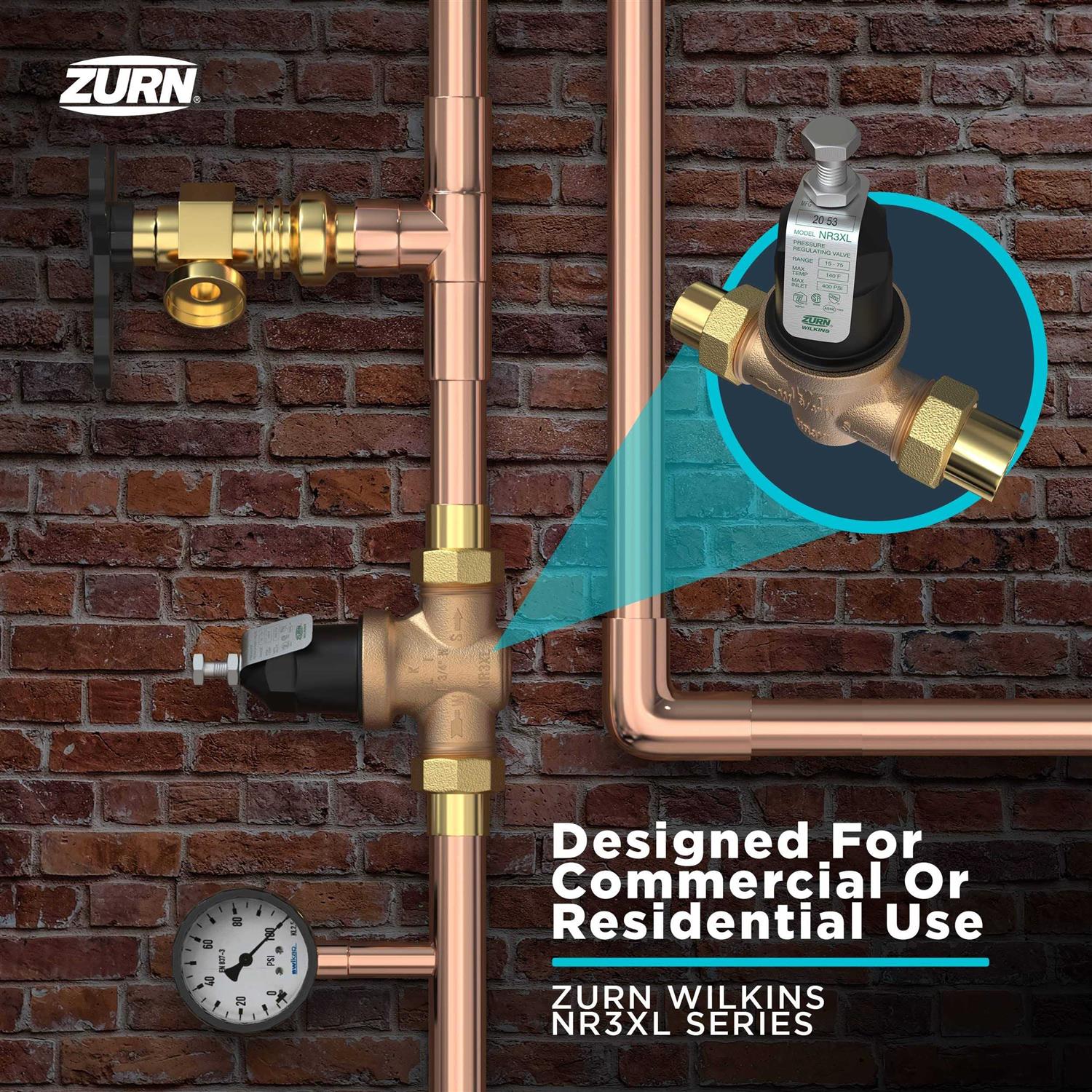 Zurn Wilkins 1-975XL 1 975XL Reduced Pressure Principle Backflow Preventer - MT - Mrs Treak