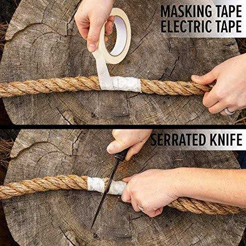 Twisted Manila Rope SGT Knots 3 Strand Natural Fiber Rope - MT - Mrs Treak