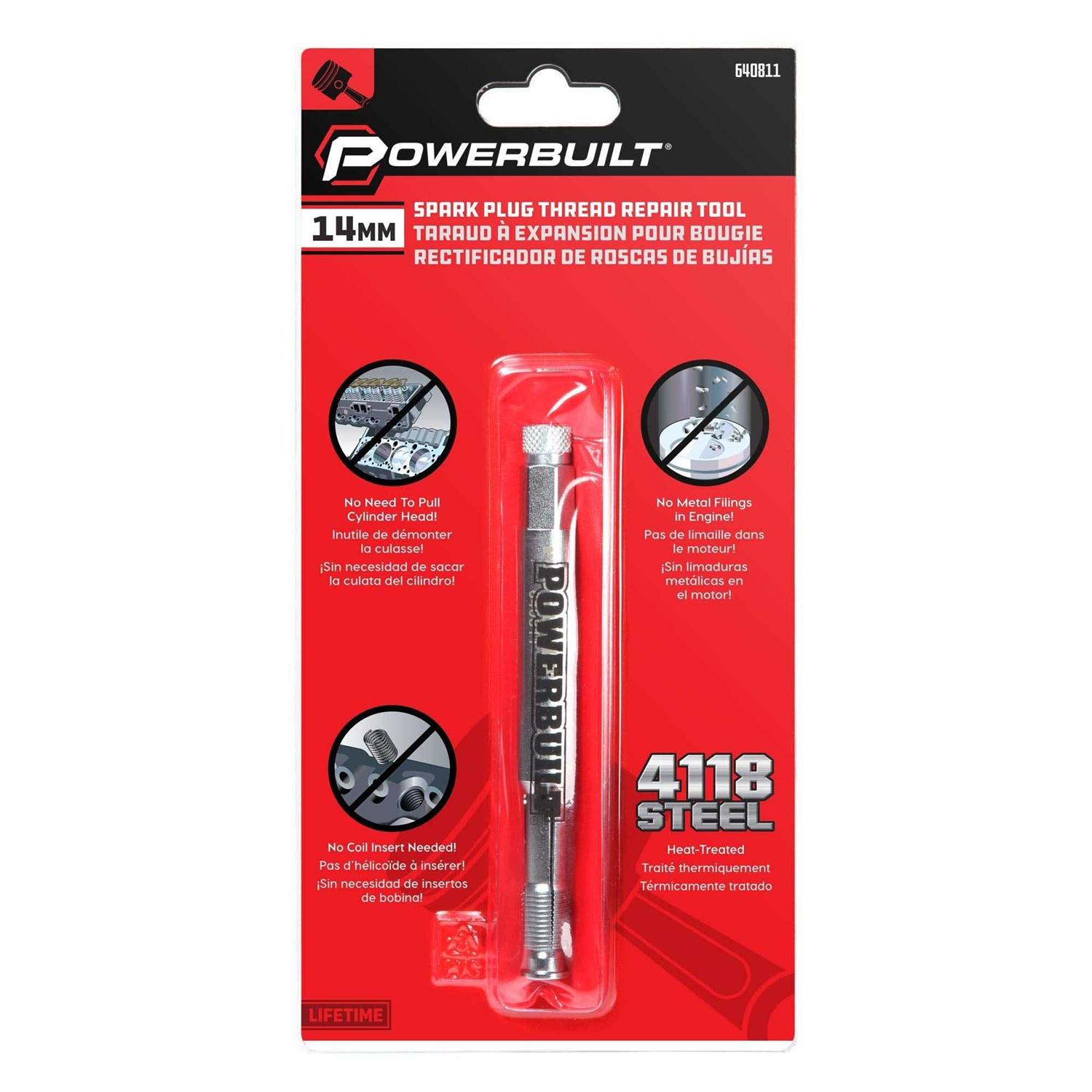 Powerbuilt 640811 14mm Back-Tap Thread Repair Tool - MT - Mrs Treak