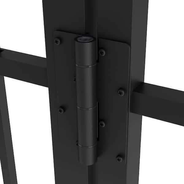 FORGERIGHT Vinings 4 ft. W x H Black Aluminum Pre-Assembled Fence Gate - MT - Mrs Treak
