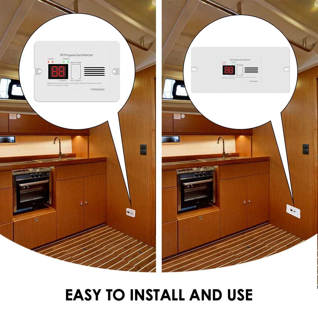 Pangaea Digital RV Propane Gas Detector with 85dB Loud Alarm - MT - Mrs Treak