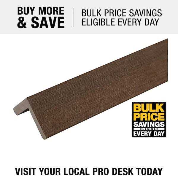 NewTechWood All Purpose L Trim 1.57 in. x 96 in. Composite Siding - MT - Mrs Treak