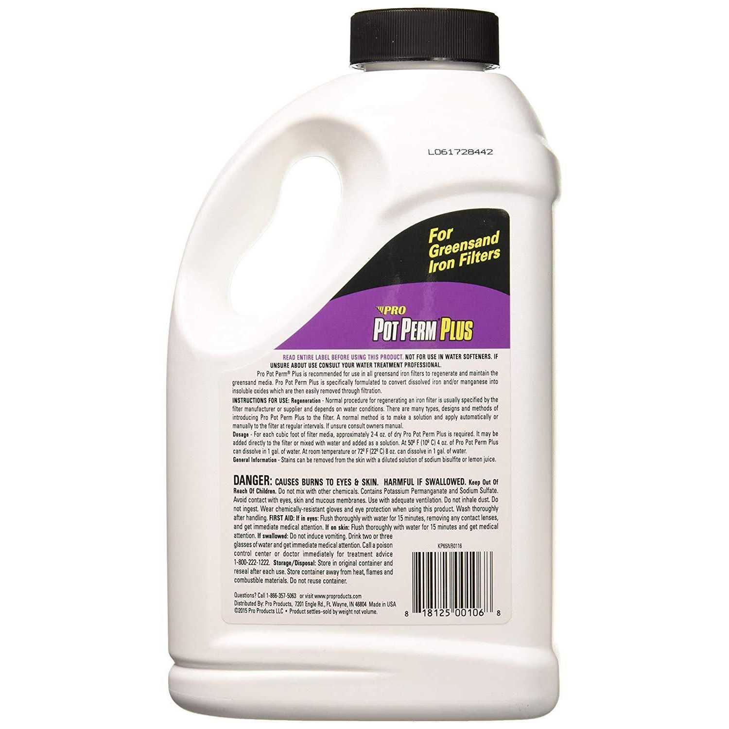 Pro Products KP02N Pot Perm Plus Greensand Iron Filter Regenerant - MT - Mrs Treak