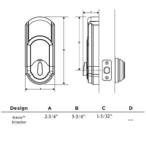 Kwikset Kevo 2nd Gen Touch-to-Open Bluetooth Smart Lock - MT - Mrs Treak