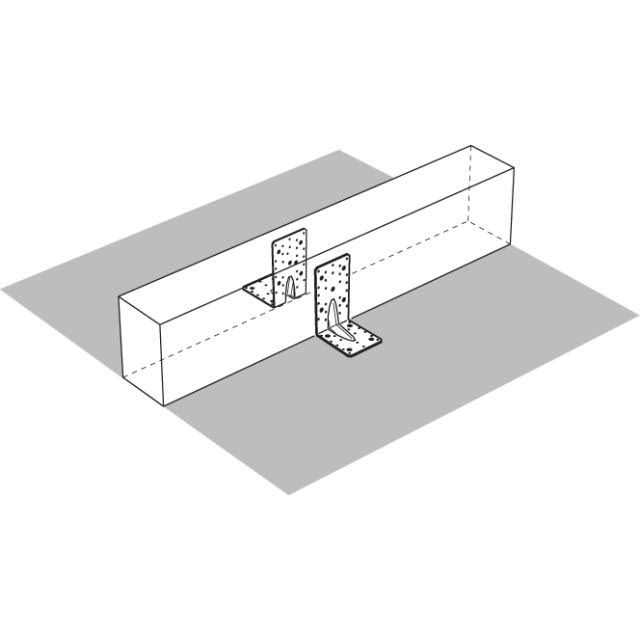 Simpson DTT2Z-SDS2.5 Deck Tension Tie w/2.5 SDS Screws - MT - Mrs Treak