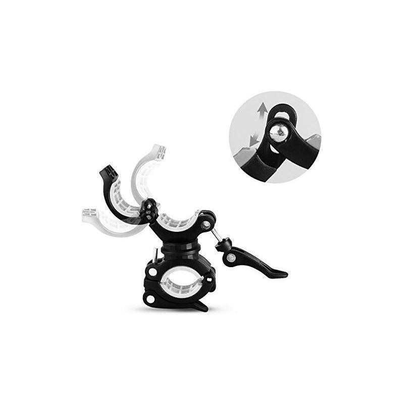 Vonpri Flashlight Holder Mount Bicycle Mounting Bracket Flashlight Holder Torch Clip 360 Rotation - MT - Mrs Treak