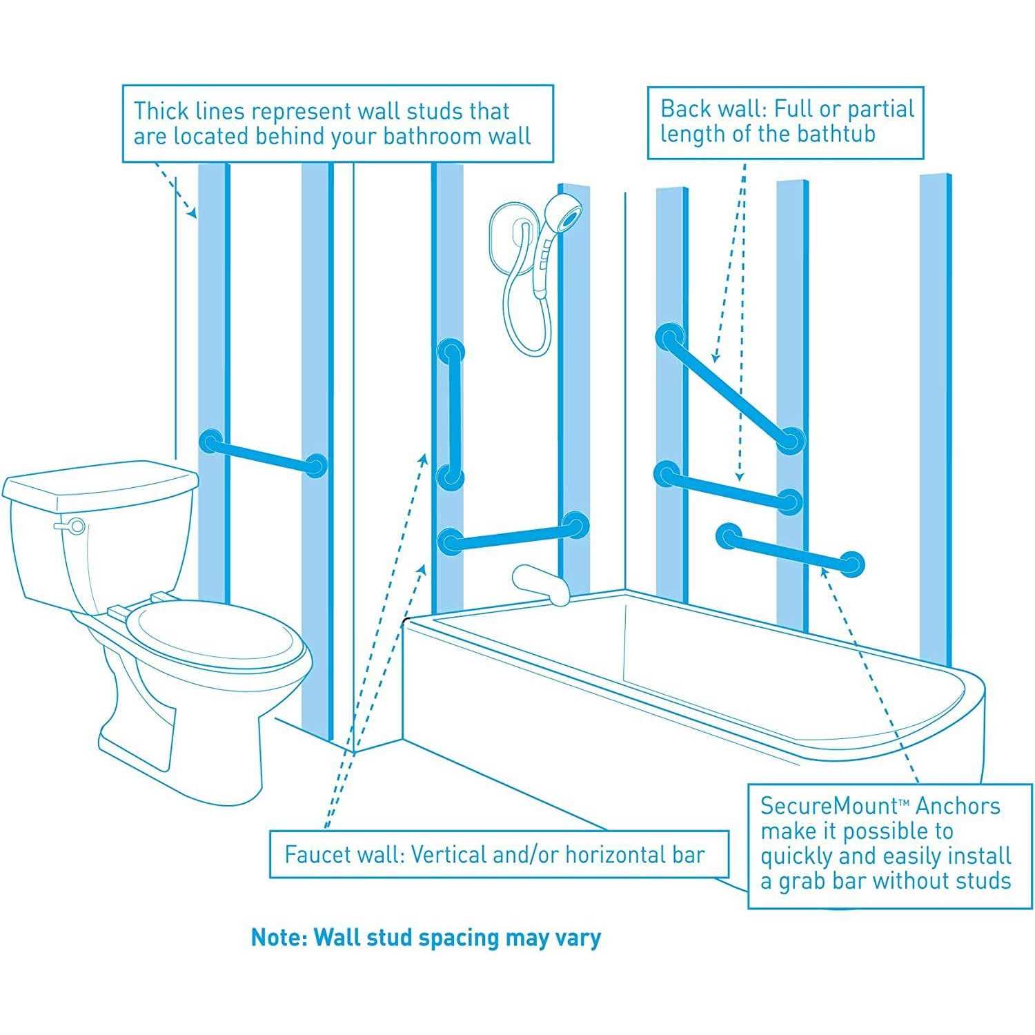 Moen Grab Bar - MT - Mrs Treak