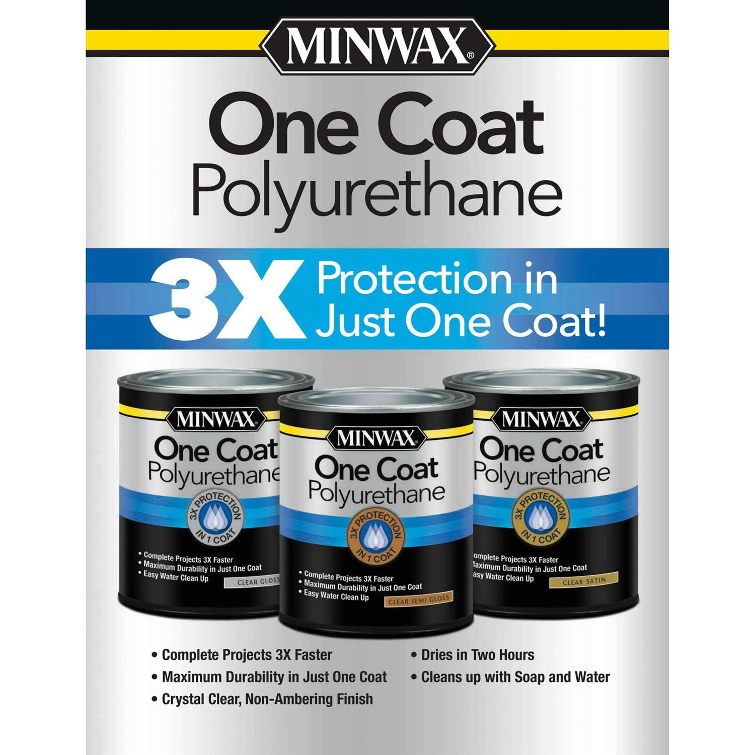 Minwax One Coat Polyurethane - MT - Mrs Treak