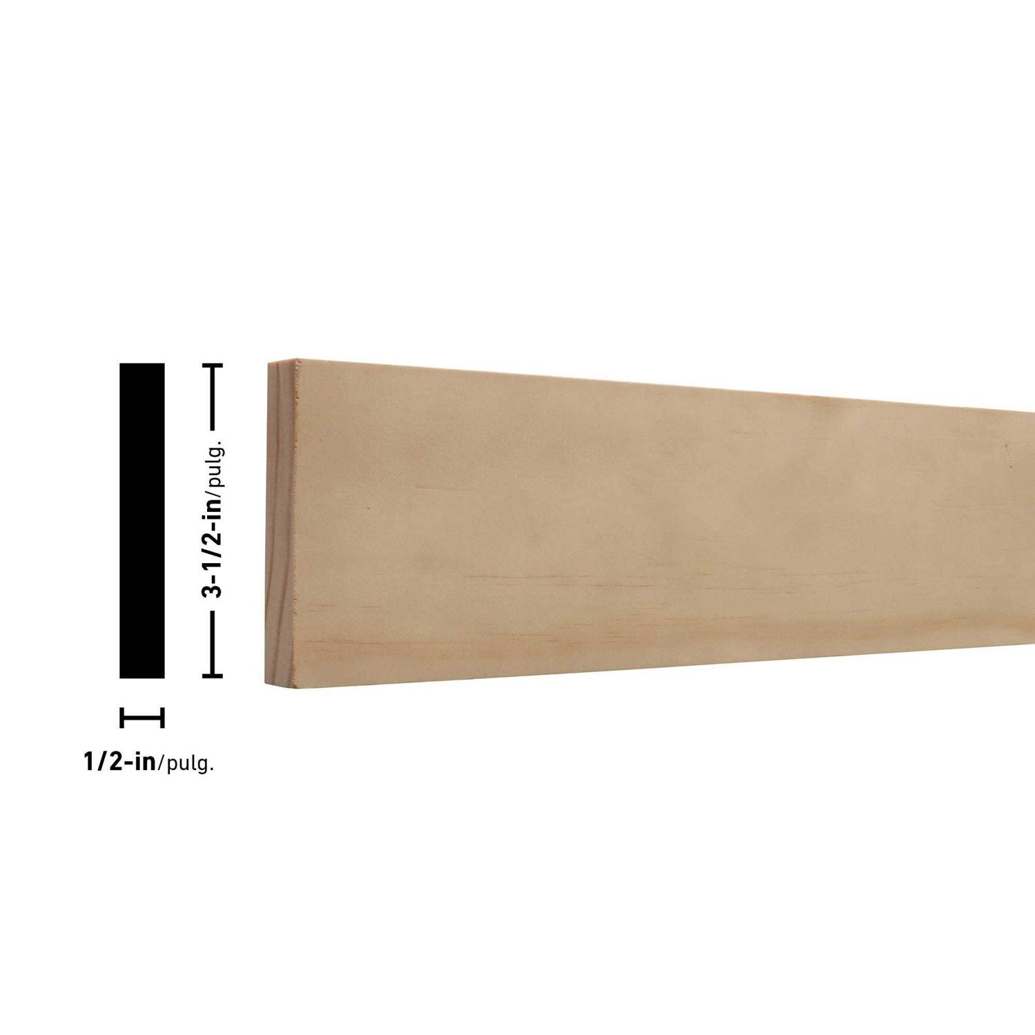 Unbranded 1/2-in x 3-ft Unfinished Pine Board - MT - Mrs Treak