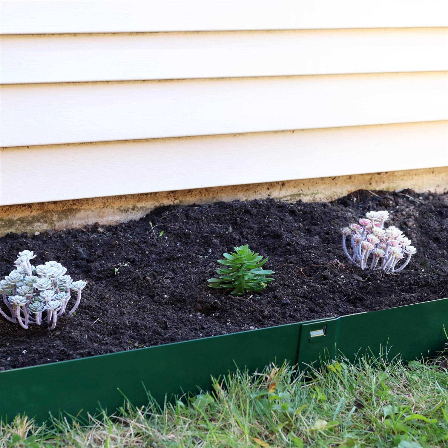 Sunnydaze Set of 5 Steel Metal Landscape Edging Border - MT - Mrs Treak