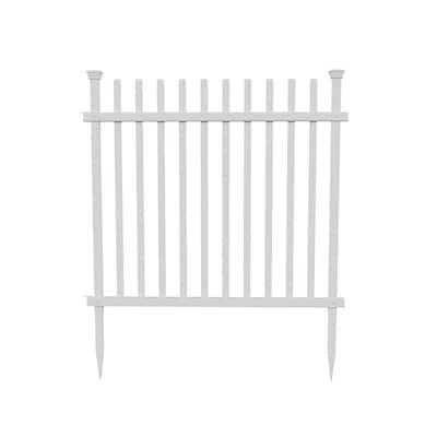 Zippity Outdoor Products Baskenridge No-Dig Vinyl Fence Kit - MT - Mrs Treak