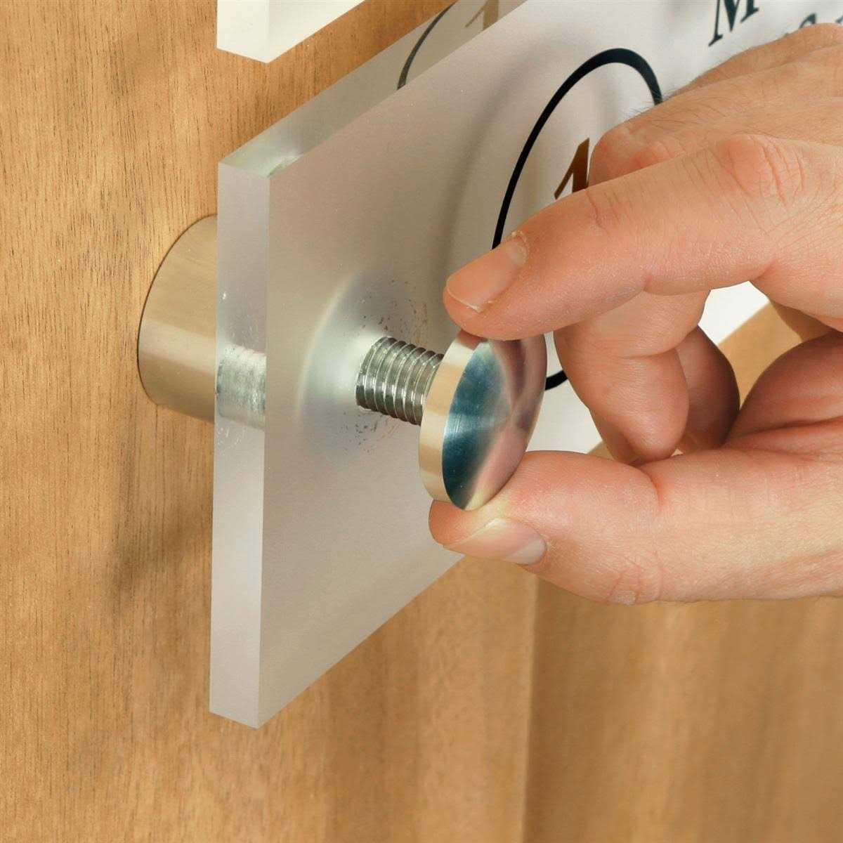 Set of 8 1 inch Silver Aluminum - MT - Mrs Treak