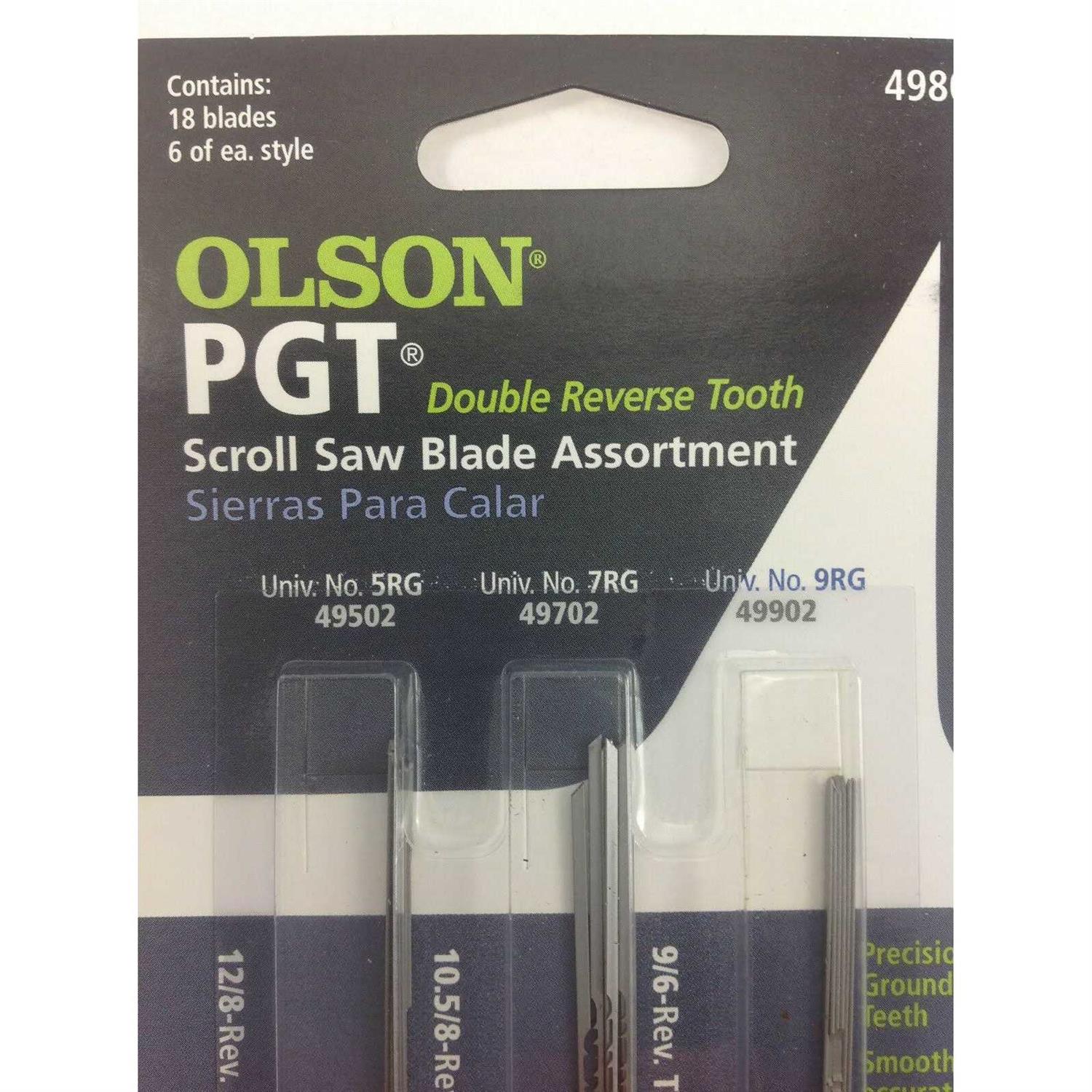 Olson Saw FR49400 Skip Tooth Scroll Saw Blade Assortment,36 - MT - Mrs Treak