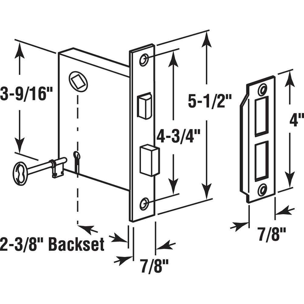 Prime Line E 2014 Mortise Lock - MT - Mrs Treak