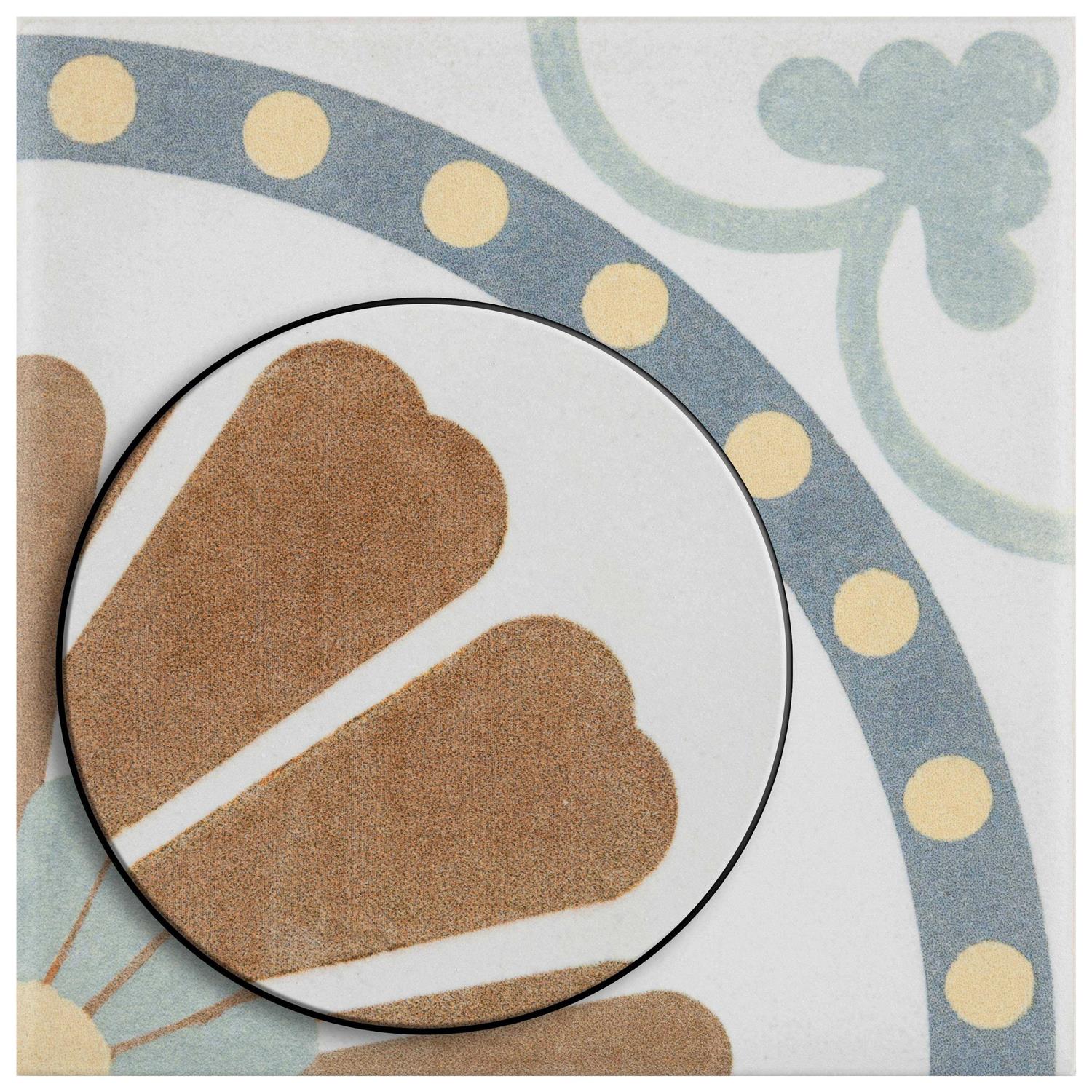 Merola Tile Revival Memory Mini 4 x 4 Ceramic Floor and Wall Tile FRC4REVM - MT - Mrs Treak