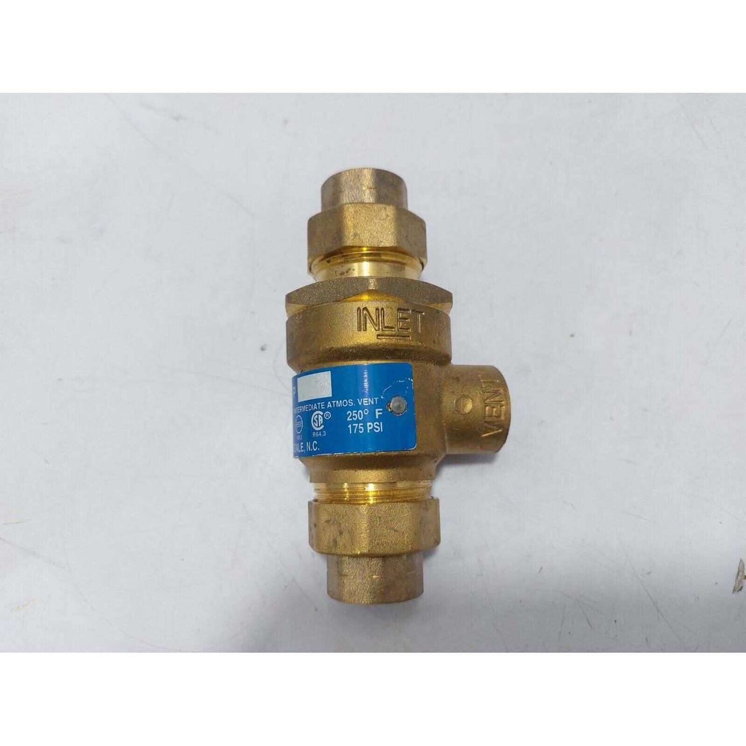 Watts 0063030 3/4 in Bronze Reduced Pressure Zone Assembly Backflow Preventer - MT - Mrs Treak