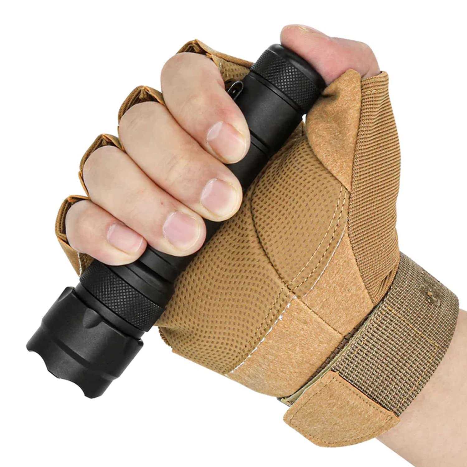UltraFire WF-502B Single Mode Flashlight with Holster,1000 Mini Tactical LED Flashlight Duty Belt Holster - MT - Mrs Treak