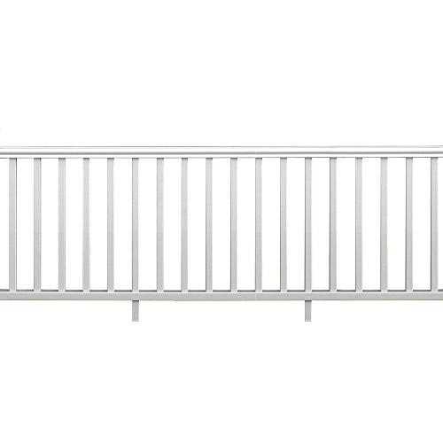 Veranda Traditional 6 ft. x 36 in. White PolyComposite Rail Kit without Brackets - MT - Mrs Treak