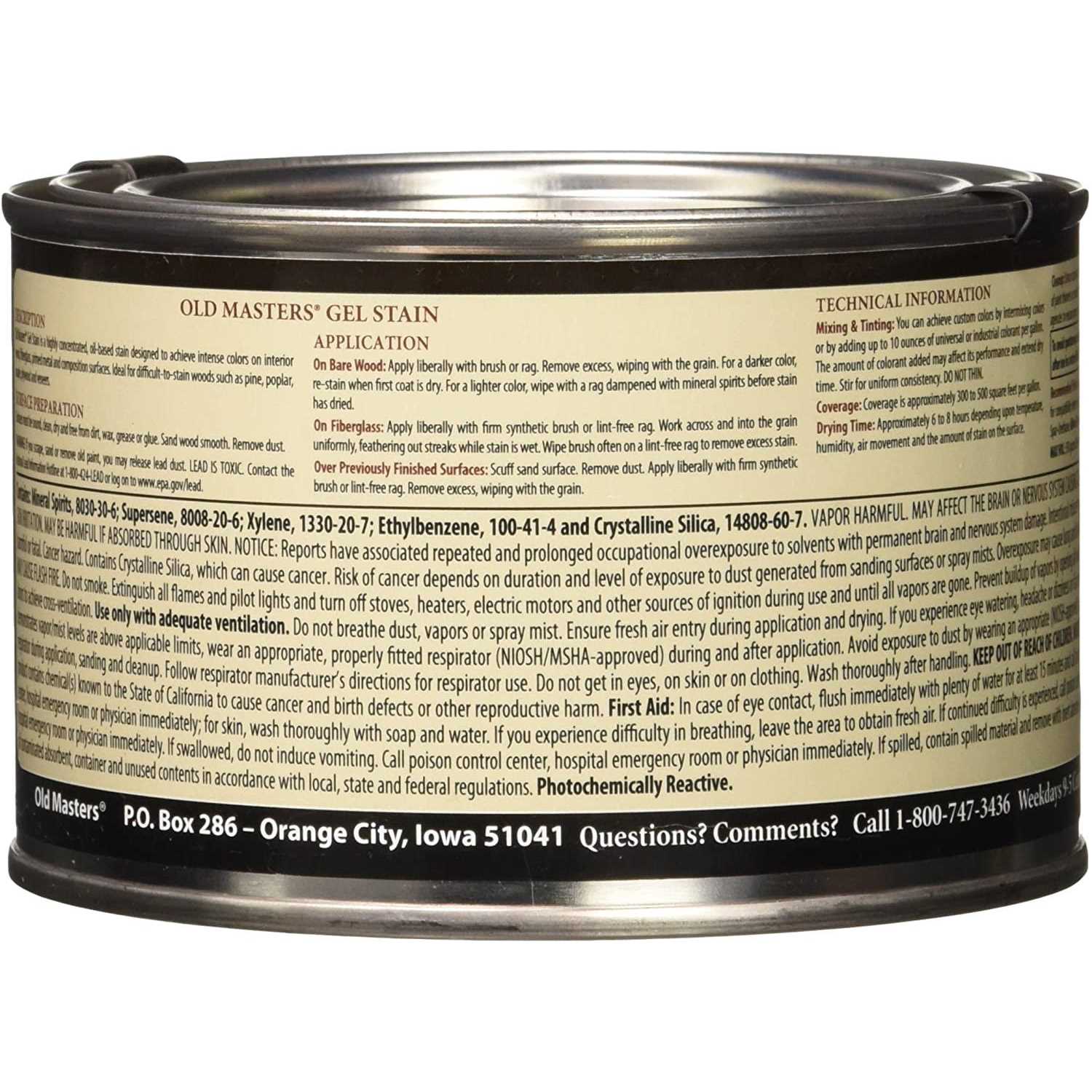 Old Masters Fast Dry Stain - MT - Mrs Treak