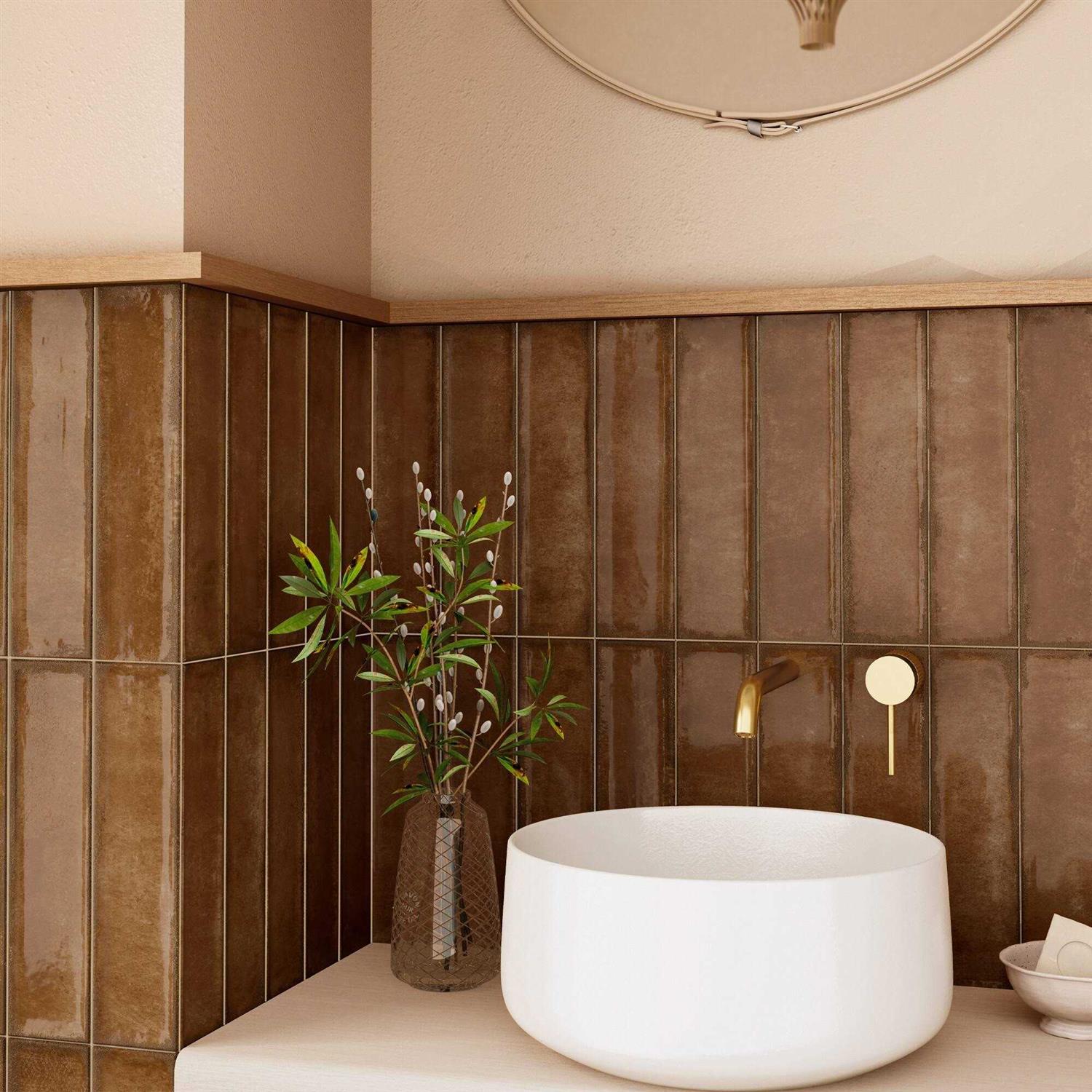 MOLOVO Iris 2.9 in. x 11.8 in. Polished Ceramic Subway Wall Tile - MT - Mrs Treak