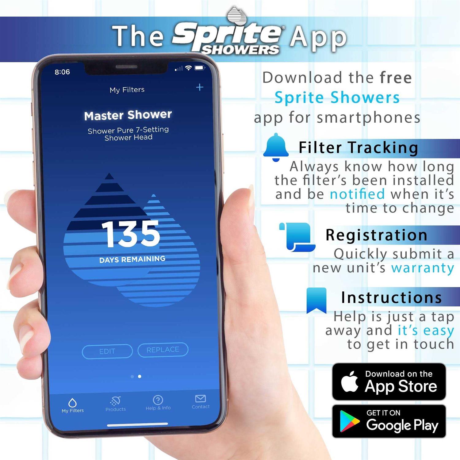 Sprite HHC-2 Handheld Shower Filter Replacement - MT - Mrs Treak