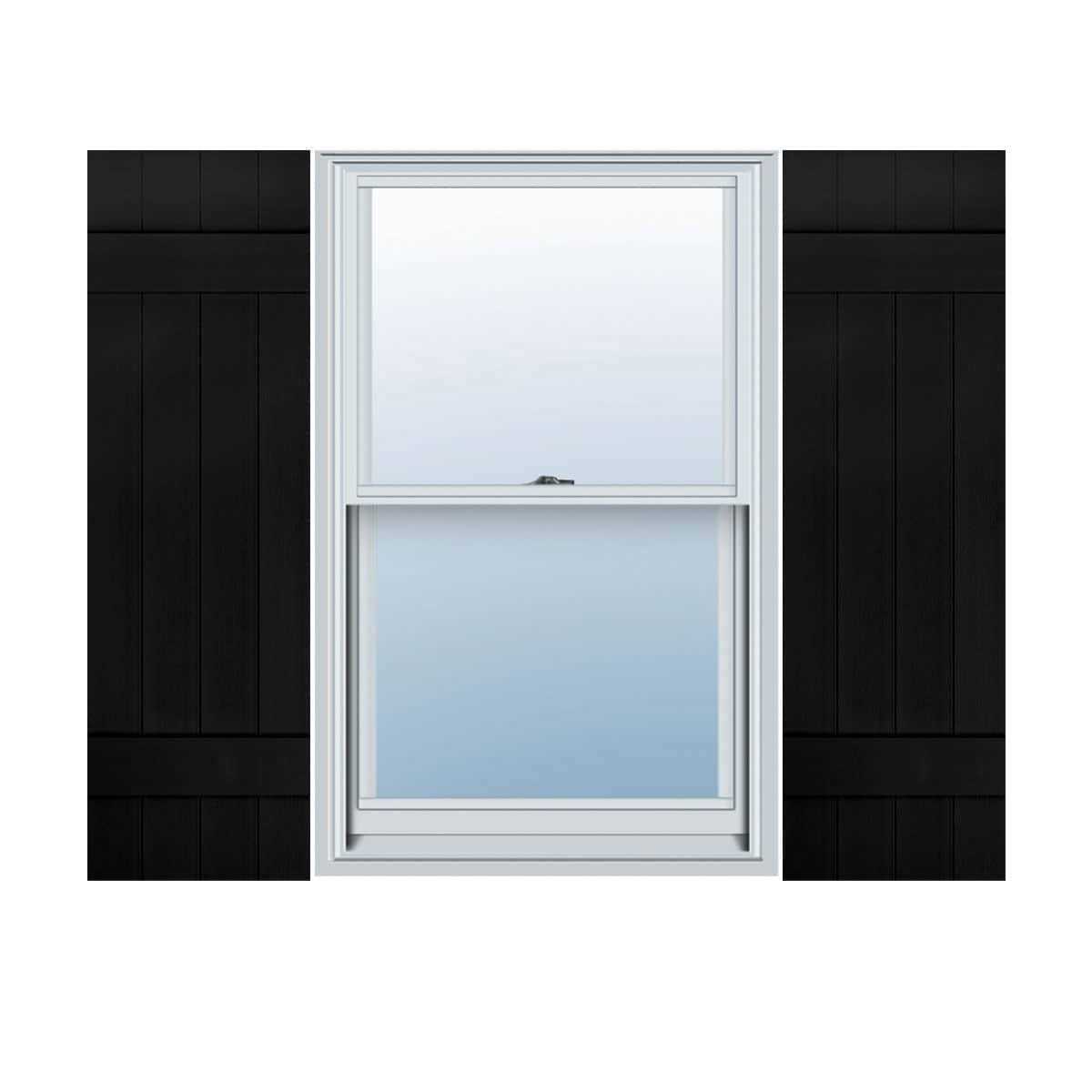 Mid-America Vinyl Standard Size Four Board Joined Shutters - MT - Mrs Treak