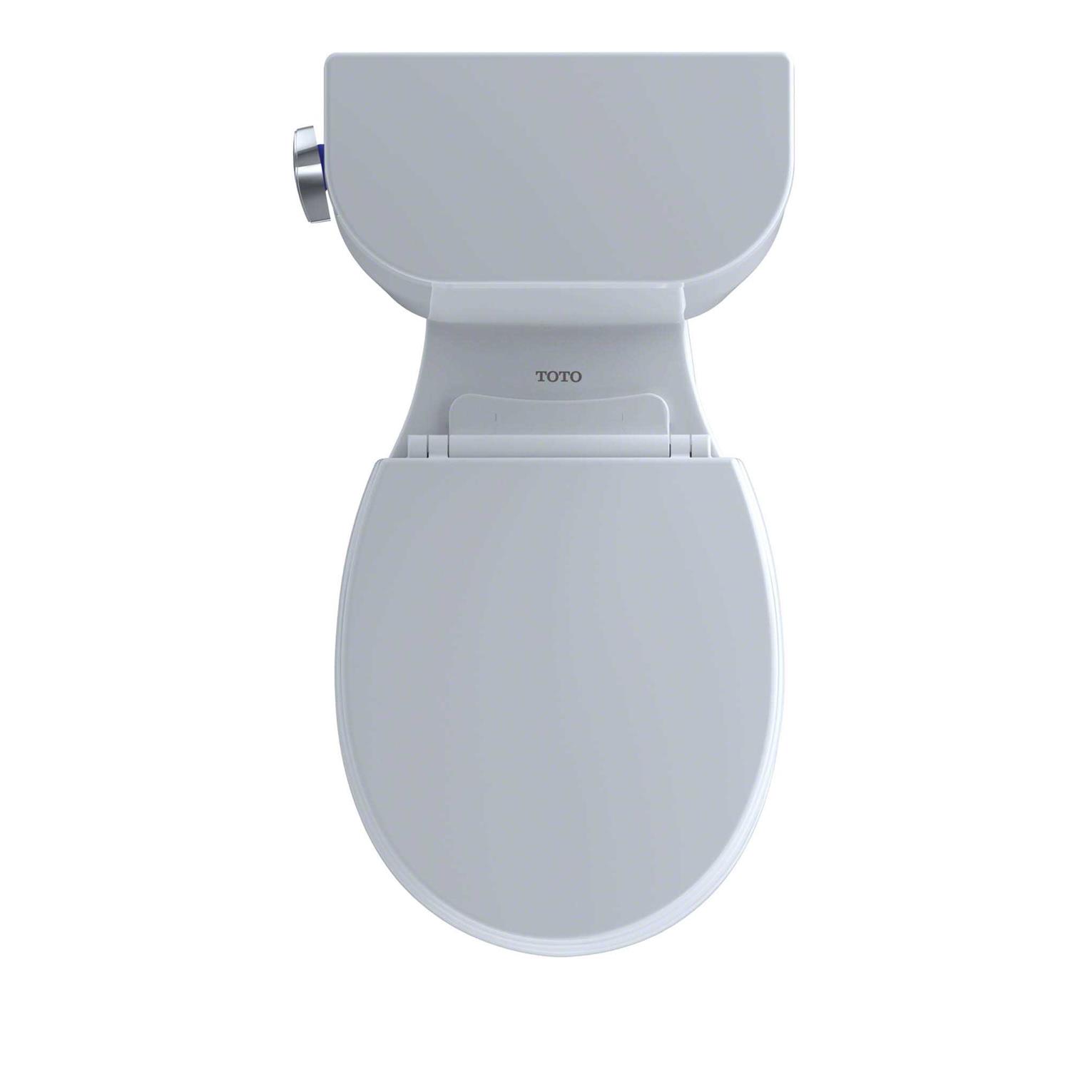 Toto Entrada Two-Piece Elongated 1.28 GPF Universal Height Toilet with Right-Hand Trip Lever CST244EFR#01 - MT - Mrs Treak