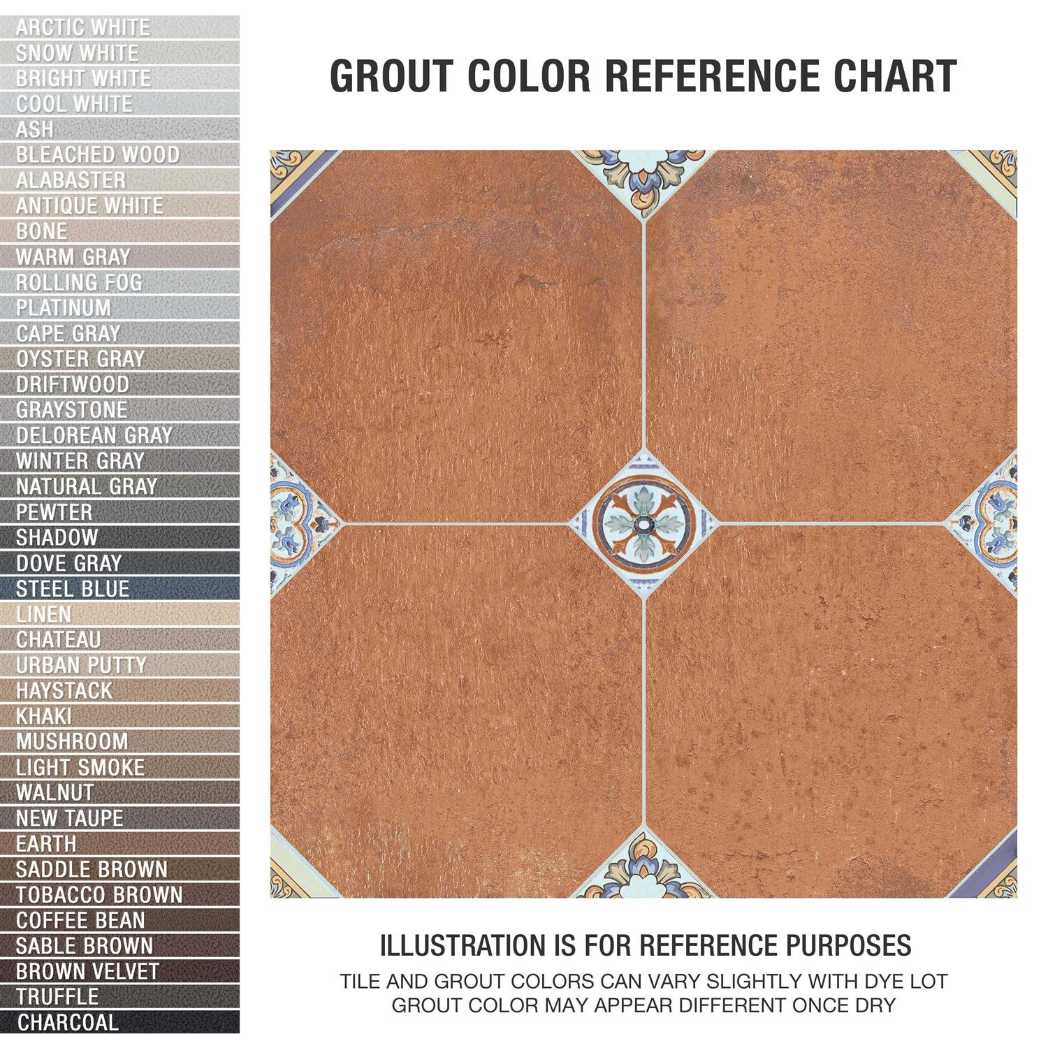 Merola Tile Manises Decor Cuero 13-1/8 x 13-1/8 Ceramic Floor and Wall Tile - MT - Mrs Treak