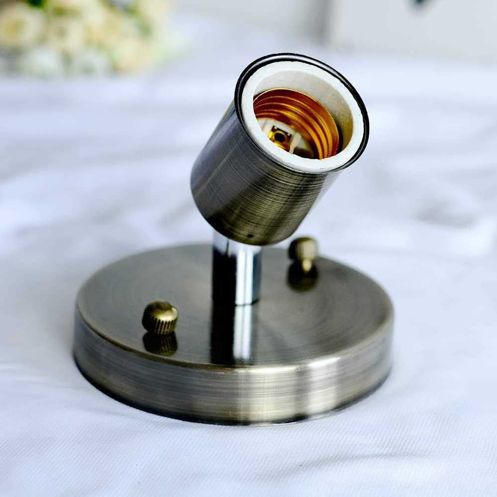 TIANFAN E26 180 Degree Modern Adjustable Ceiling Lamp Wall Mounted Light Bulb Holder Socket - MT - Mrs Treak